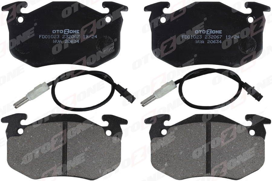 OTOZONE FDO1023 Ön Balata Renault R5 72>85 Clio I 91>98 Express 85>92 Twingo I 93>07 Fişli