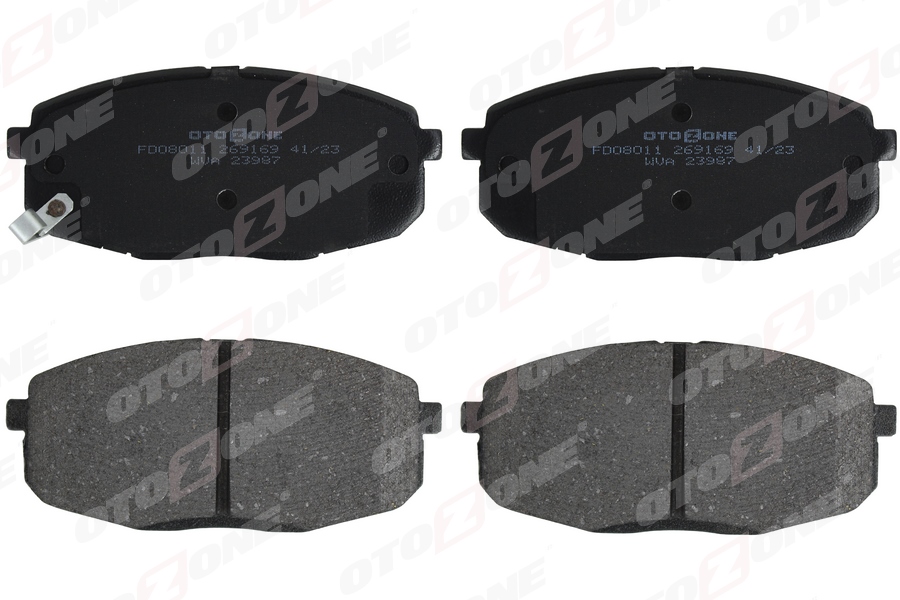OTOZONE FDO8011 Ön Fren Balata Hyundai İ30 1.6l D4fb Crdi Dizel 07-11 1.4l 1.6l Benzinli 08-> / Kia Cerato 1.6l Ben Zinli 10-> / Ceed 1.4l 1.6l Benzinli 07-> - Aşınma Ikaz Soketli