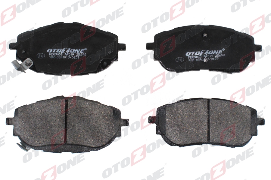 OTOZONE FDO9003 Ön Fren Balata Toyota Auris Corolla 1.33l 1.6l 1nr-Fe 1zr-Fae Nre180 Zre181 Zre185 12-> / 1.4l 1nd-Ftv Nde180 12->