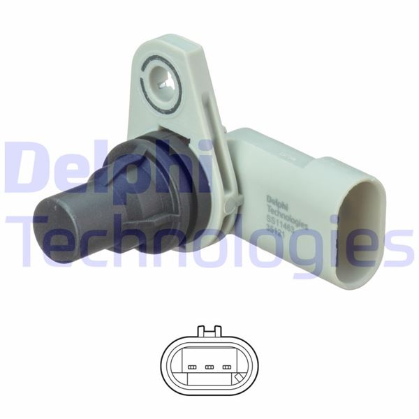 DELPHI SS11463 Eksantrik Sensoru Fiat Egea 15> 500 X 14> Doblo 10> Alfa Giulietta 10> Jeep Renegade 15> Opel Comb O 12> 1.6d Mtj 2.0d Mtj