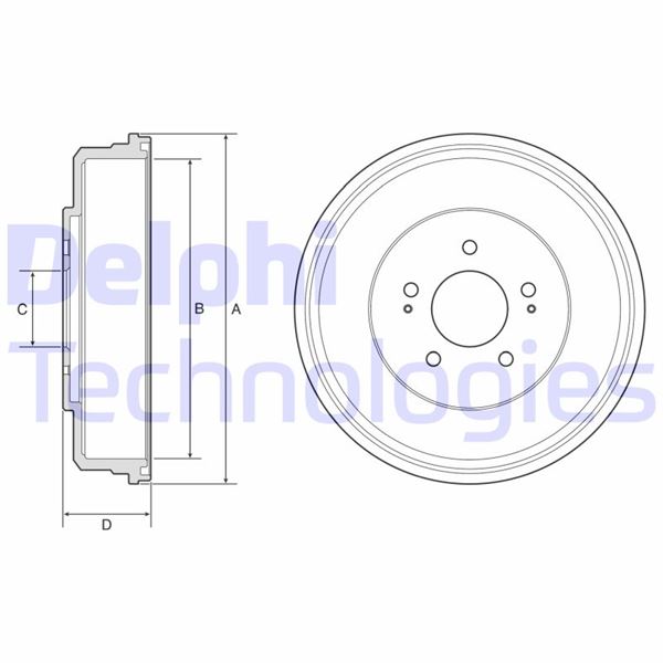 DELPHI BF586 Fren Kampanasi Hyundaih1-H200-H300-Starex