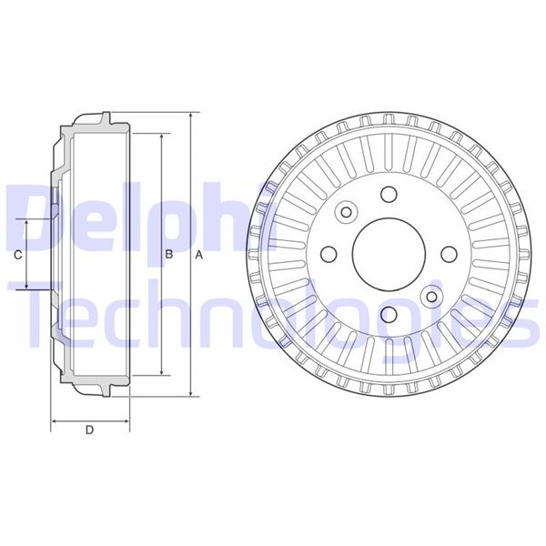 DELPHI BF594 Arka Fren Kampanasi Renault Clio V 19>