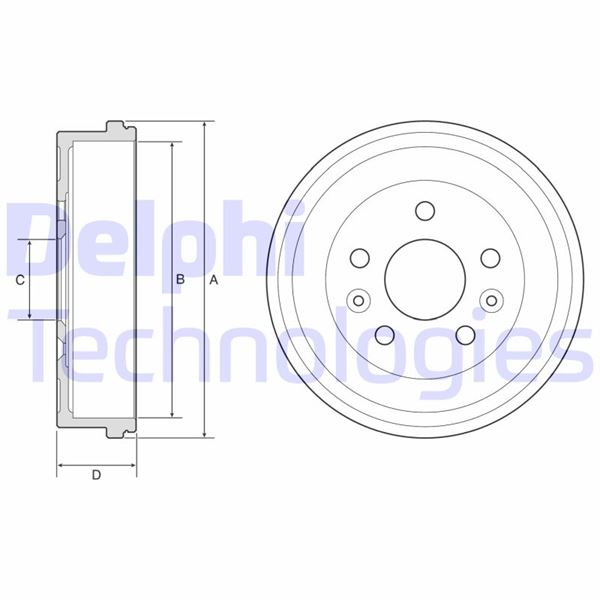 DELPHI BF597 Arka Kampana Renault Captur Ii 20> Dacia Duster Ii 18> Nissan Juke F16 19>