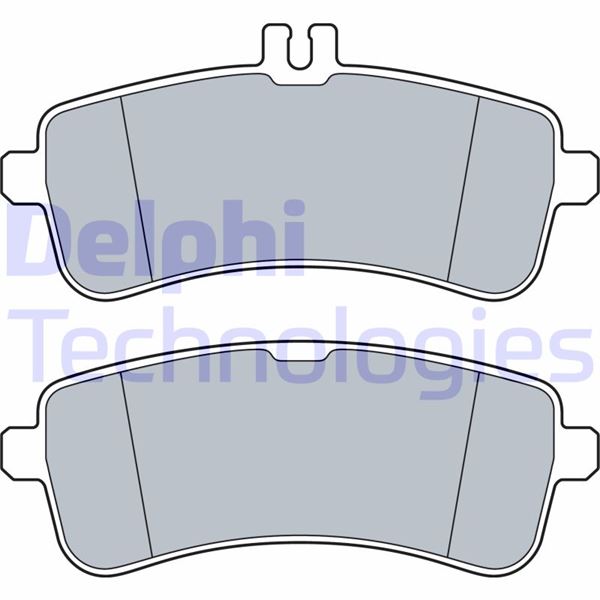 DELPHI LP3542 Fren Balatasi Arka Mercedes W205 S205 C205 A205 W222 C217 A217 C190 X290 R190