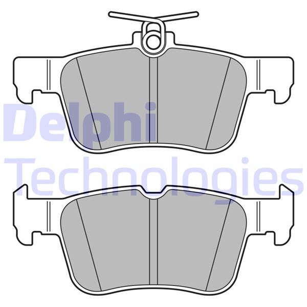 DELPHI LP3590 Arka Fren Balatasi Galaxy Iii 15> Mondeo V 14> Edge 15>19 Focus Iv 17> Kuga Iii 19>