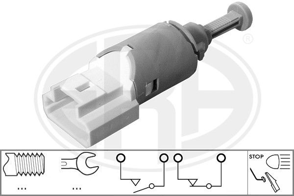 ERA 330731 Fren Pedal Müşürü Renault Clio Iii 05>12 Clio Iv 12> Captur I 12> Kangoo 05> Laguna Ii 01>07 Dacia L Ogan I-Ii 06>18 Sandero I-Ii 08>18 Duster I-Ii 10>21 Opel Vivaro B 06>14 4 Fişli