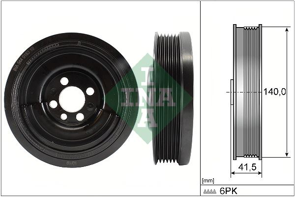 INA 544016310 Riemenscheibe. Kurbelwelle Audi/Seat/Skoda/Vw
