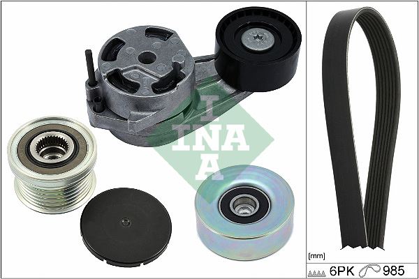 INA 529048220 Kanalli Kayis Seti Bmw F20 F21 F30 F31 F35 Kutuklu. Alternator Kasnakli