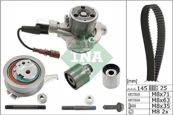 INA 530069930 Triger Seti Devirdaimli Sensörlü Crafter-T6 2.0 Tdi Cxeb-Cxec-Cxfa-Cxha