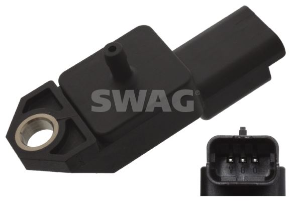 SWAG 62945935 Emme Manifold Basinç Map Sensörü Peugeot P107-P206-P207-P307-P406-P607-P807-P2008-P3008-Partner-Ex Pert-Bibper Citroen C1-C2-C2-C3-C8-Berlingo-Nemo-Jumpy-Xsara 1.4 Hdi Dv4t Ford Fiesta 1.4 Tdci