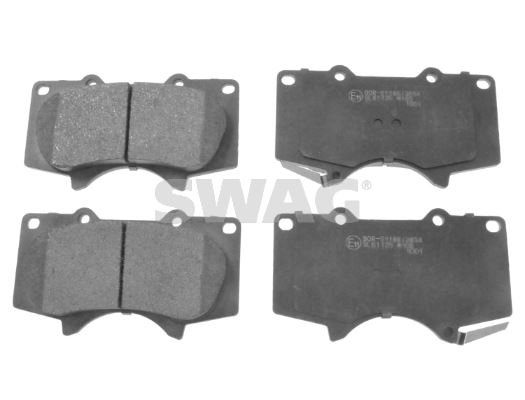 SWAG 81916726 Ön Fren Balata Toyota Hilux 3.0l 1kd-Ftv Kun26 4x4 09-11 / Land Cruiser Prado 4.0l 1gr-Fe Grj150 09- > 3.0l 1kd-Ftv Kdj120 D-4d 03-09 / Mitsubishi Pajero 3.2l 4m41 V98w 07->