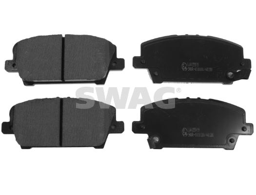 SWAG 85916802 Ön Fren Balata Honda Civic 1.8l R18a Vtec Hatchback Fk2 Kasa 06-> / 1.4l L13z1 Sport Fk1 Kasa 09 -> - Aşınma Ikaz Soketli