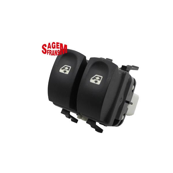 SAGEM-500939 Cam Acma Dugmesi Clio Iii On Sol Beyaz Ciftli