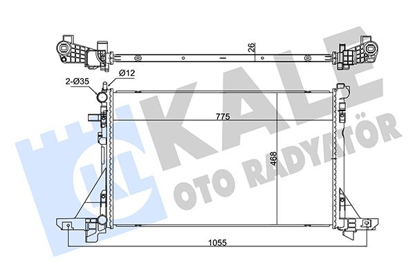 KALE 355815 Motor Radyatoru Master Iii 10> Movano B 10> 2.3dci