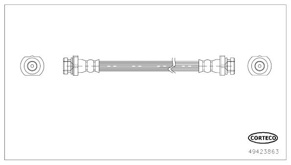 CAVO C601351A Fren Hortumu Arka Nissan Qashqai Ii Suv 13-