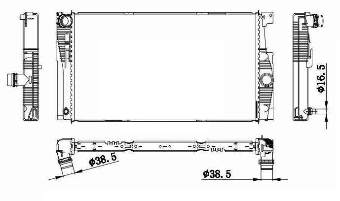 ORIS BBM911032 Motor Su Radyatoru Bmw N20 F07 F10 F11 F18