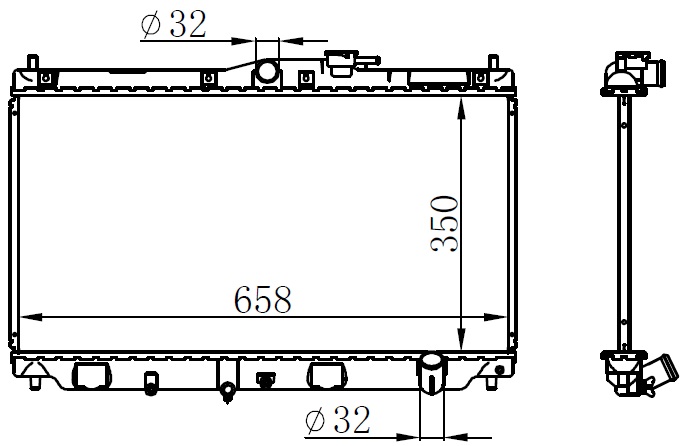 KALE-357700 Radyator Accord Iv V Rover 600 (Mt) Al Pl Brz