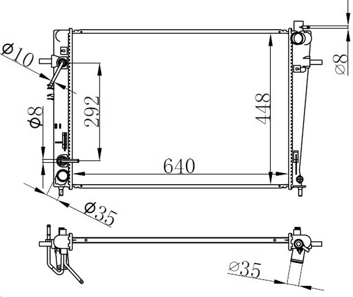 ORIS BHY098018 Radyator Brazing At 640x438x18 Tucson 2.0 Crdi 04