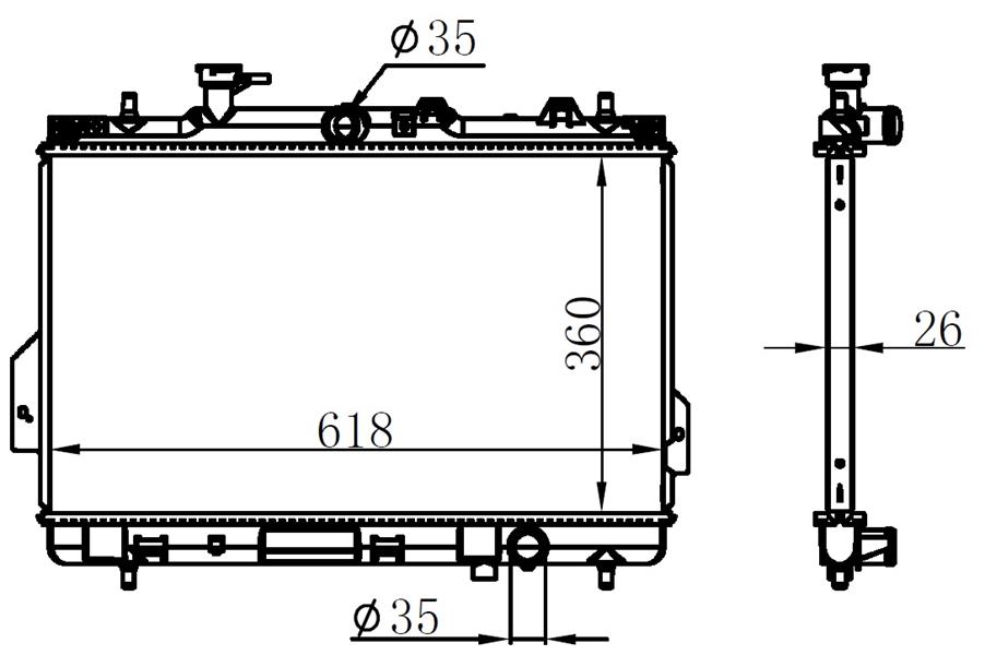 16-2161B Su Radyatoru Brazing Hyundai Matrix (Fc) 1.5 Crdi M-T 2001-2010