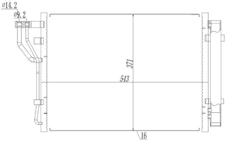 KALE-345415 Kondenser Ix20 1.4-1.6 (10+) Venga 1.4-1.6 Cvvt (10+) Al Al