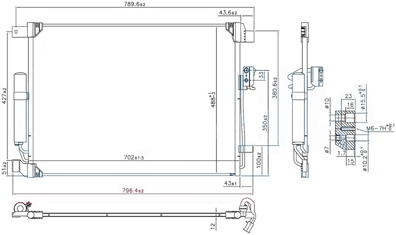 43-3118 Klima Radyatoru Nissan Navara (Np300 Dp23) 2.3 Dci 2015-