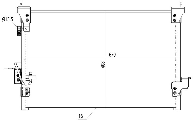 ORIS CRO710016 Klima Brazing Condenser A/M 0 Discovery Ii 2.5 Td5/4.0i 1998 94808