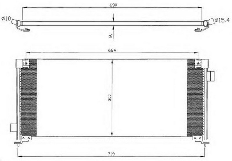 ORIS CSU544016 Klima Brazing Condenser A/M Legacy 1.8i/2.0i 1994 94509