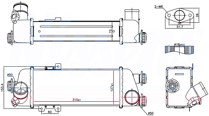 MGA-80740 Turbo Radyatoru Brazing (Intercooler) Hyundai I30 (Fd) 1.6 Crdi 2007-2011