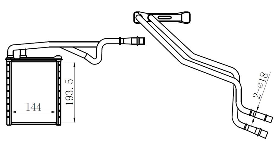 ORIS KFR082026 Kalorifer Radyatoru Brazing Courier 14> Ecosport 1.6tdci 13<17 B-Max 1.0 Ecoboost 1.5 1.6tdci 12>15