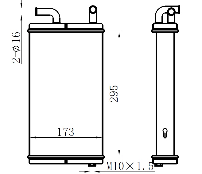 ORIS KIS013040 Kalorifer Brazing Heater A/M 295x170x40 Champion Md27 Arka