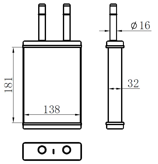 ORIS KKI038032 Kalorifer Brazing Heater A/M 180x145x32 Rio