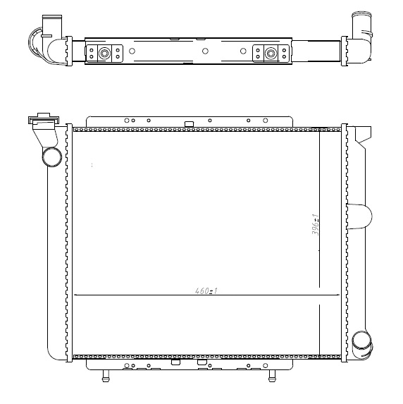 KLR-0503112AL Su Radyatoru 2 Sira Al / Pl ( Renault   R9 / R11 )