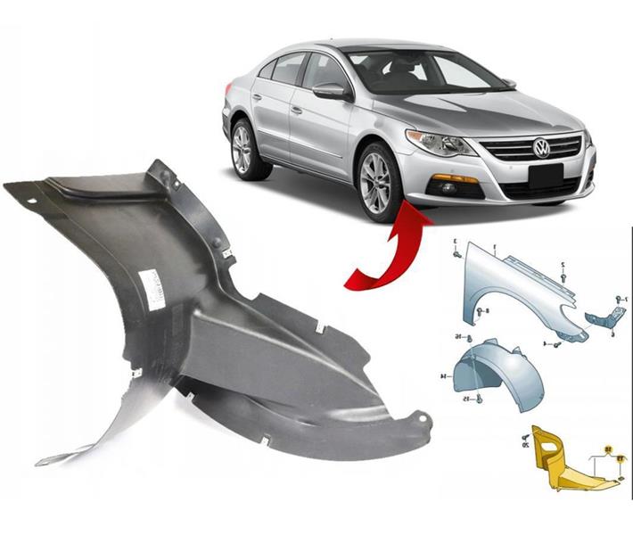 GKL 290662 Çamurluk Davlumbazi Sag Küçük Cc Gkl Üretim Orjinal Kalite