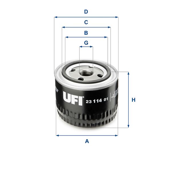 UFI 2311401 Yağ Filtresi R12 1300-R9 81-89 -R12 69-80