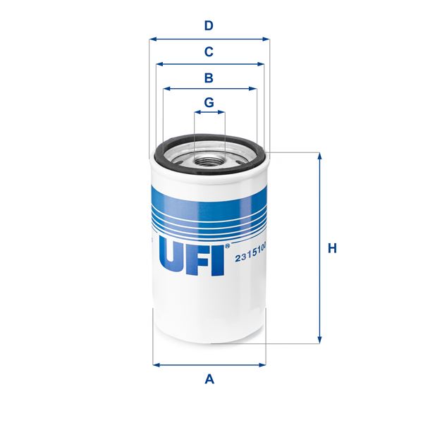 UFI 2315100 Yağ Filtresi