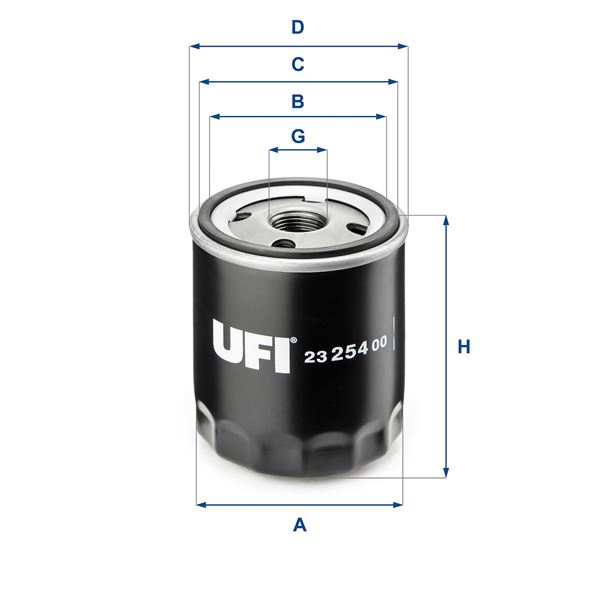 UFI 2325400 Yag Filtresi 18 K4f 25 K4f 20 T4h Discovery I Lj 89>98 Freelander I L314 98>06