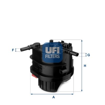 UFI 2401500 Yakit Filtresi Peugeot P307-P207-P206-Bipper-Nemo-C3-C2 1.4 Hdi-Fusion-Fiesta 1.4tdci