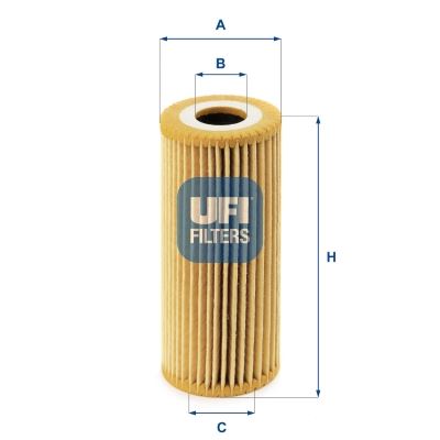 UFI 2506700 Yag Filtresi Mercedes Om640 W168 W245 W414