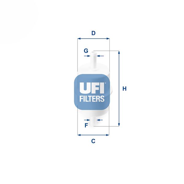 UFI 3102800 Yakit Filtresi Iveco Daily Iii 99>07 New Holland Casi Ih 8mm