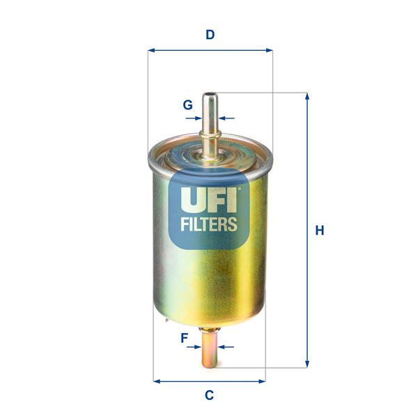 UFI 3185000 Yakit Filtresi Chevrolet Kalos-Aveo 1.2 72hp-1.4 83hp-1.4 16v 94hp