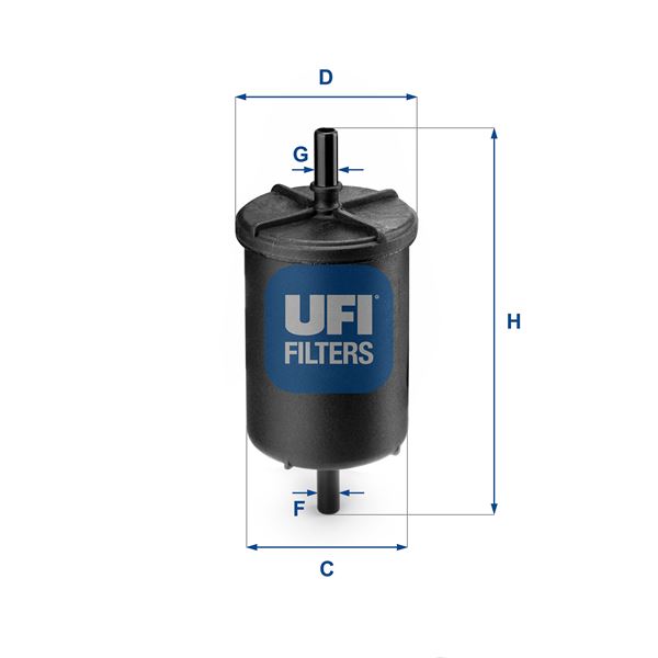UFI 3194800 Yakit Benzin Filtresi P106-P206-P207-P208-P301-P306-P307-P308-P406-P407-P508-P2008-P3008-P5008-C2- C3-C4-C5-C-Elysee-Partner-Berlingo-Expert 1.0-1.1-1.4-1.6 Thp-Vti Clio-Kangoo-Laguna-Megane-Trafic-G