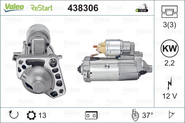 ERA 221016A Marş Motoru Volvo S60-S80-S90-V40-V60-V90-Xc60 10> D3-D4-D5