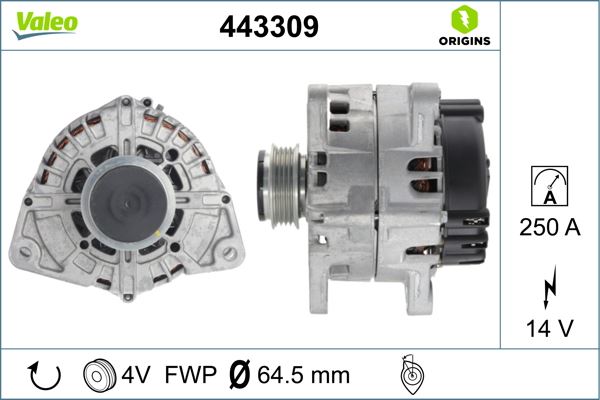 VALEO 443309 Alternatör Mercedes Glc Class 4.0