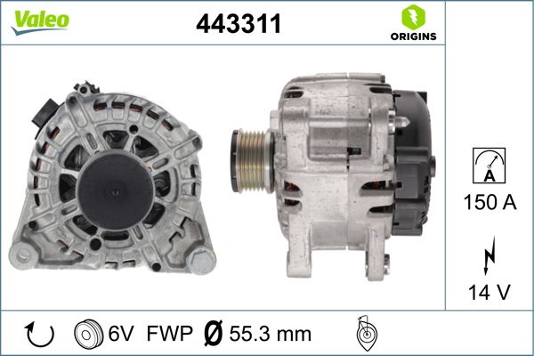 BOEM 9820893880 Alternatör Kasnagi (Ina 535 0304 10) Içi Ina Marka 208/2008/308/3008/Rifter/Combo E