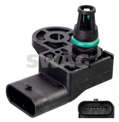 SWAG 33101748 Emme Manifold Basinç Sensörü C3 Picasso-C4--P207-P208-P308 1.4 -1.6-Berlingo-Partner 1.6vti 2010 >
