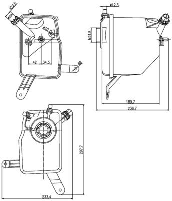MHL-CRT 205 000S Genlesme Tanki ( Bmw E60-E61-E63-E64 / M54-N52-N62 )