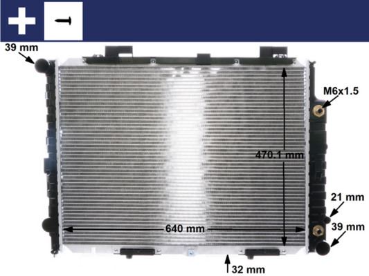 MAHLE CR2204001S Motor Su Radyatoru Mercedes E-Class M111 W210 S210 Klimali