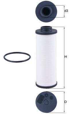 MAHLE HX186D Hidrolik Filtre Hydraulic Filters. Transmission