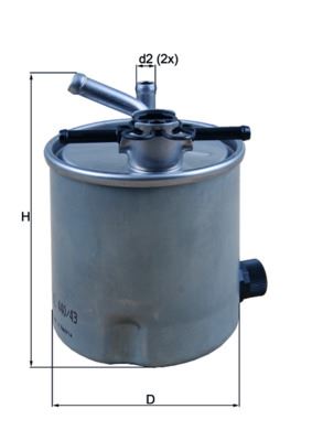 MAHLE KL440-43 Yakit Filtresi In-Line Fuel Filter