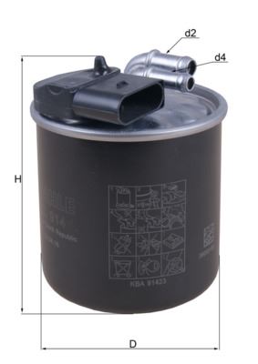 MAHLE KL914 Yakit Filtresi Mercedes Om651 W639 W447 W470 B906 B907 B910